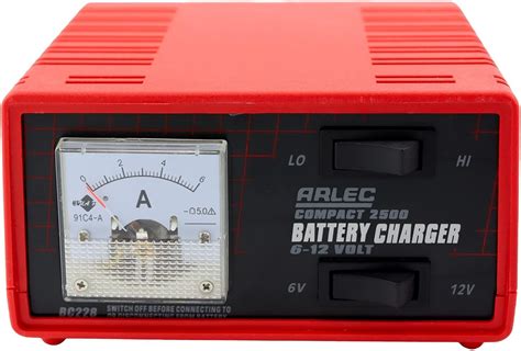 Arlec 2500 612 Volt Compact Continuous Auto Battery Charger Amazon