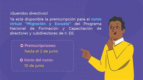 Curso Migración y escuela del Programa Nacional de Formación y