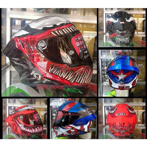 Jual Helm Kyt Tt Course Motif Limited Edition Marvel Carnage Marvel