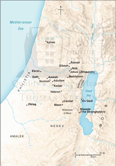 walking   bible el libro de  samuel mapas  graficos de nelson