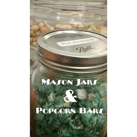 Gourmet Popcorn In Mason Jars