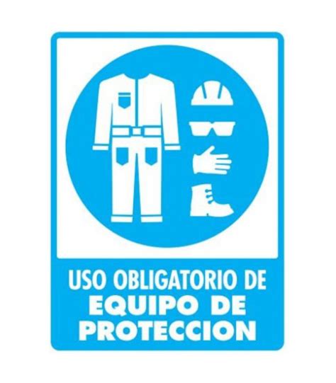 Señal Modelo 114 Uso De Equipo Protección 30x40 Normal Estireno