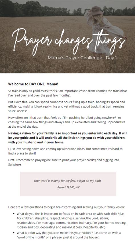 Prayer-Challenge-Sample - Courage. Hope. Love.