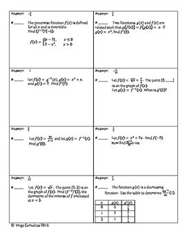 Circuit Training - Derivatives of Inverse Functions (calculus) | TPT