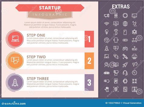 Plantilla Elementos E Iconos Infographic De Lanzamiento Ilustraci N