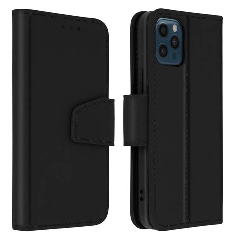 Etui Iphone Pro Max Sk Rzane Etui Na Karty Funkcja Premium Black