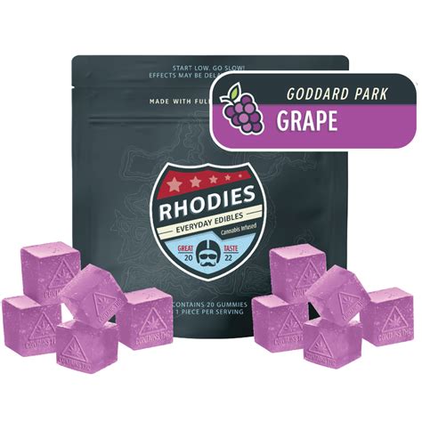 Goddard Park Grape 20pk 100mg Ahc Rhodies Gummies Jane