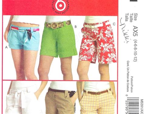 UNCUT Mccall S Sewing Pattern 5391 Uncut Factory Folded Shorts In 6