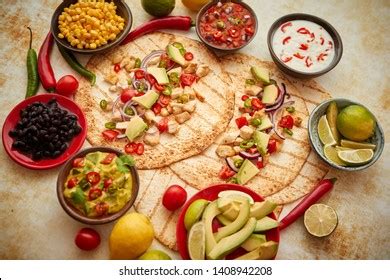 Freshly Made Healthy Corn Tortillas Grilled Stock Photo