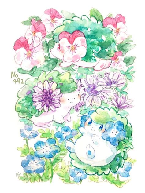 ポッチャマ 「これが私の代表作 」ノンシャン🌸春色ポケモンのイラスト