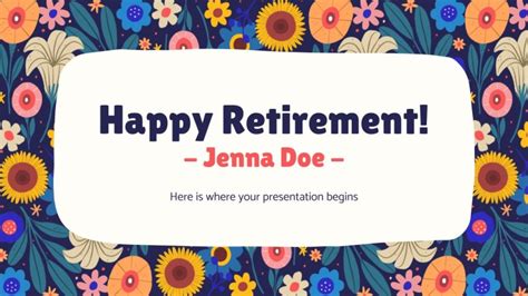 Retirement Powerpoint Template