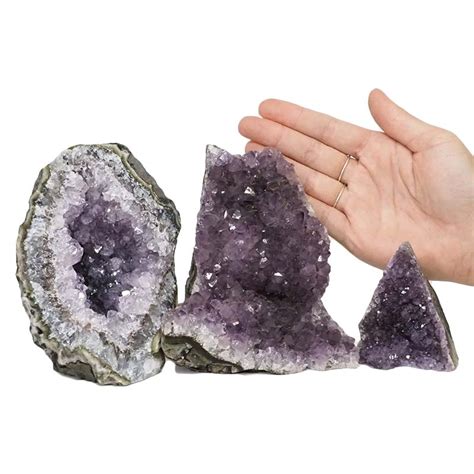 Kg Amethyst Crystal Geode Specimen Set Pieces Dn For Sale