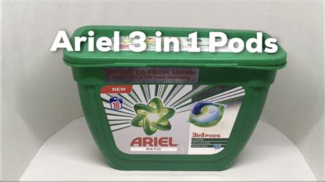 Ariel Matic 3in1 PODs Liquid Detergent Pack YouTube