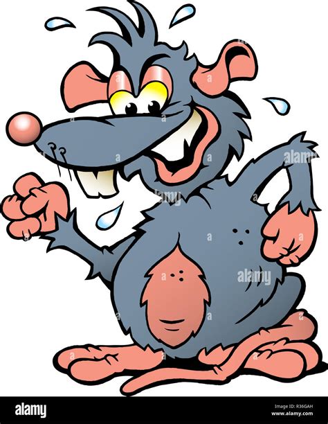 Happy cartoon rat standing smiling hi-res stock photography and images ...