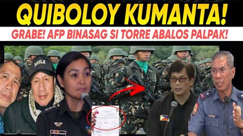 NAKU MATINDI TO AFP NAGSALITA QUIBOLOY HINDI INARESTO TORRE ABALOS