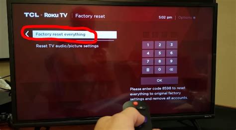 Tcl How To Perform A Factory Reset On Your Tcl Roku Tv Off