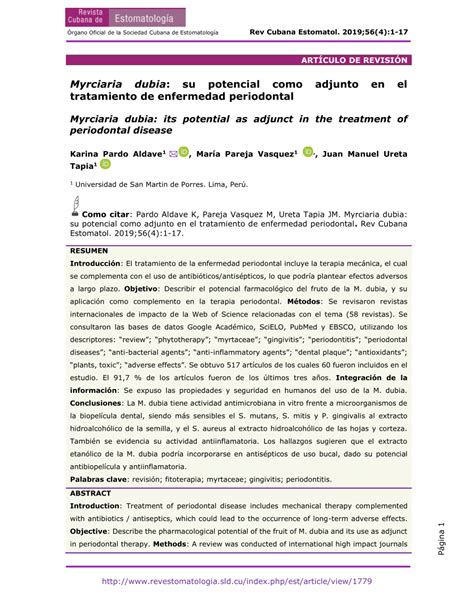 PDF ACTIVIDAD ANTIMICROBIANA IN VITRO DEL CAMU CAMU Myrciaria Dubia