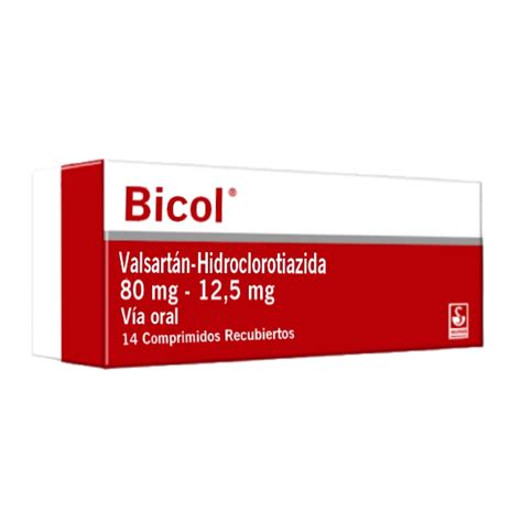 Bicol Valsartán Hidroclorotiazida 80Mg 12 5Mg X 14 Comprimidos