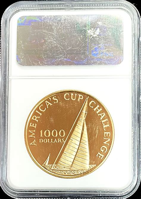 Gold Bahamas Minted America S Cup Sailing Proof Coin