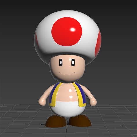 Free STL file Toad Mario Bross Mushroom 🍄・3D printer model to download ...