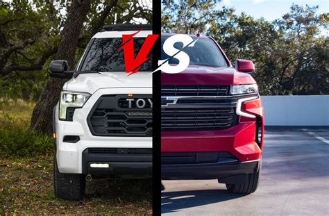 Toyota Sequoia Vs Chevrolet Tahoe Full Size Suv Faceoff