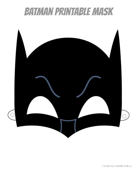 Free Batman Mask Template Download Free Batman Mask Template Png