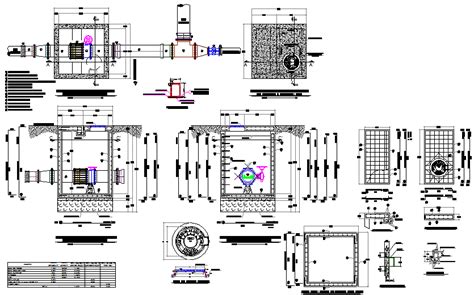 Valve Chamber Detail Dwg File Cadbull