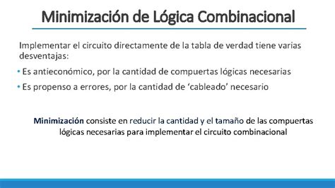 Diseo De Lgica Combinacional Sistemas Digitales I Circuito