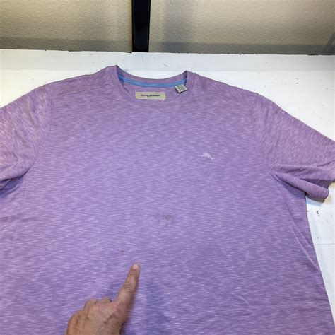 TOMMY BAHAMA Luxury Designer TEE T SHIRT Sz Mens XL Lavender Purple