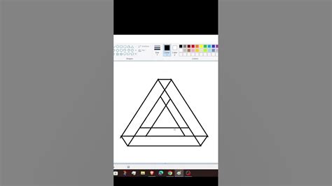 How To Draw Impossible Triangle Step By Step Youtube