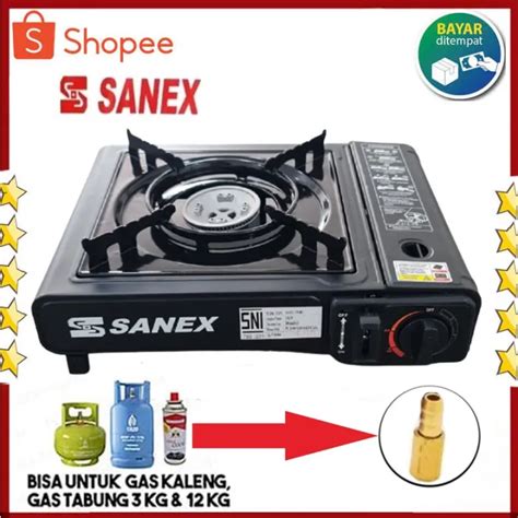 Sanex Kompor Gas Portable 2in1 Gas Kaleng Dan Elpiji Lazada Indonesia