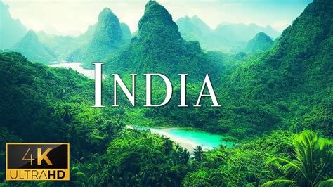 FLYING OVER INDIA 4K Video UHD Relaxing Music With Beautiful