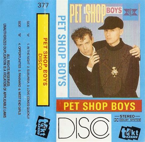 Pet Shop Boys – Disco (1990, Cassette) - Discogs