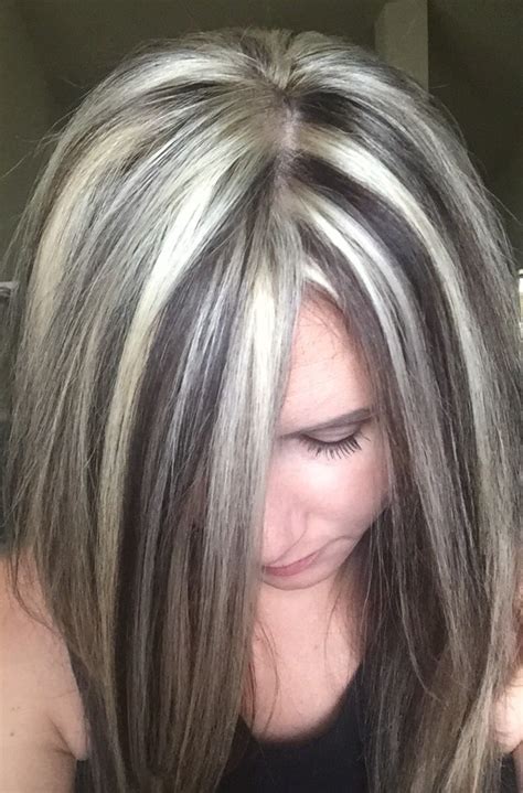 Highlights and lowlights | Hair highlights and lowlights, Gray hair ...