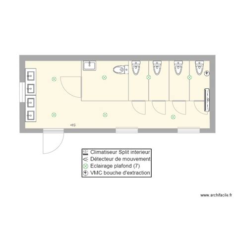 Wc Cole Primaire Sans Cotation Plan Dessin Par Mamat