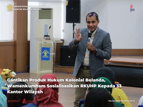 Gantikan Produk Hukum Kolonial Belanda Wamenkumham Sosialisasikan