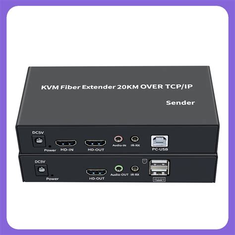 Hdmi Kvm Fiber Extender Over Sc Fiber Optical Cable To 20km Hdmi Kvm