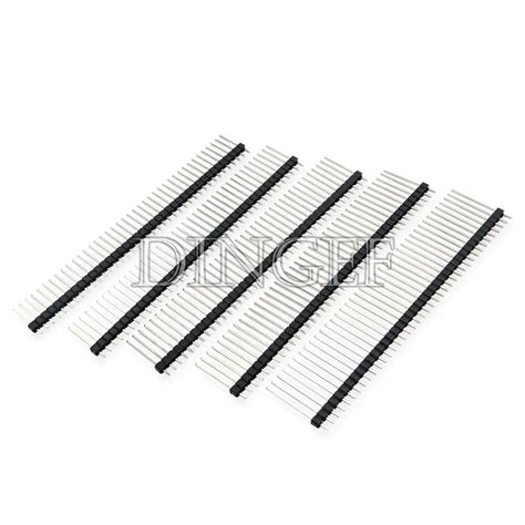 5PCS 40PIN 2 54mm Single Row Male Connector PCB Board Pin Header Long