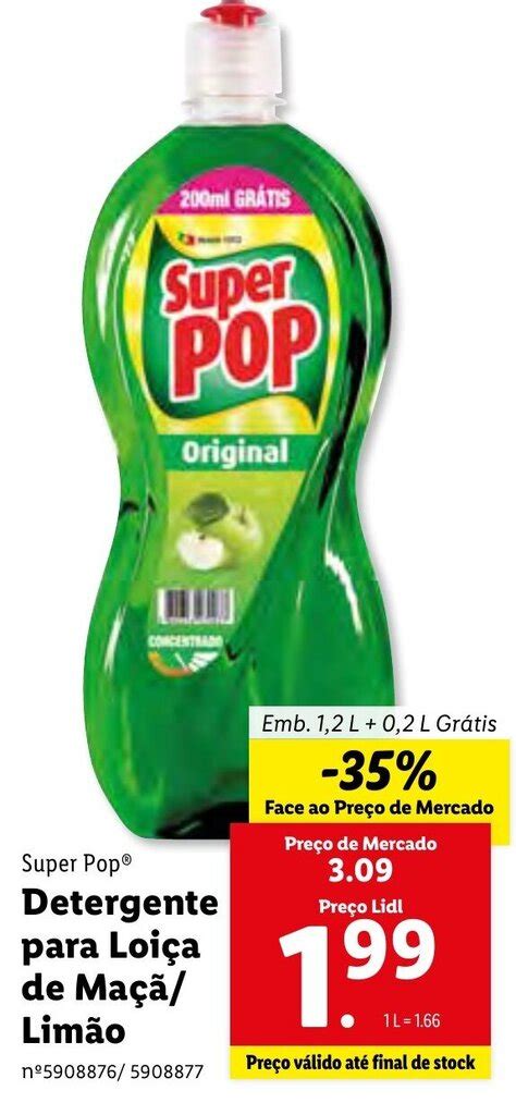 Promo O Super Pop Detergente Para Loi A De Ma Lim O L Em Lidl