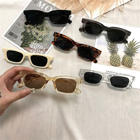 Nuevas Gafas De Sol Rectangulares Retro Para Mujer Gafas De Sol De