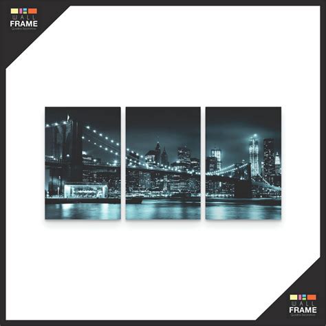 Quadro Cidade Nova York Brooklyn Bridge Decorativo Elo