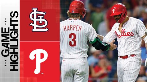 Cardinals Vs Phillies Game Highlights Mlb Highlights Youtube