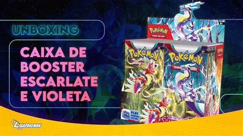 Unboxing Pokemon Tcg Caixa De Booster Escarlate E Violeta Youtube