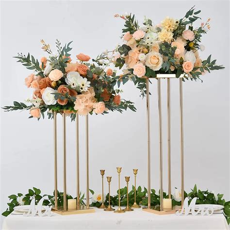 Metal Flower Vases For Wedding Table Wedding Flower Stand Centerpieces