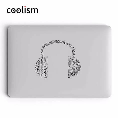 Music Notes Headphone Colorful Laptop Sticker for Apple Macbook Decal ...