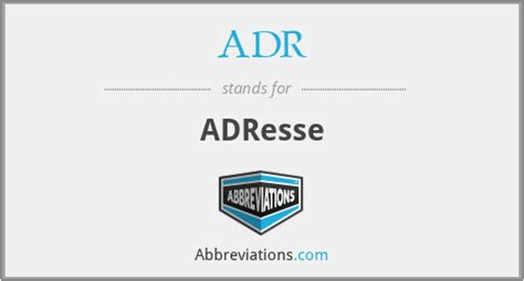 What Does Adr Stand For