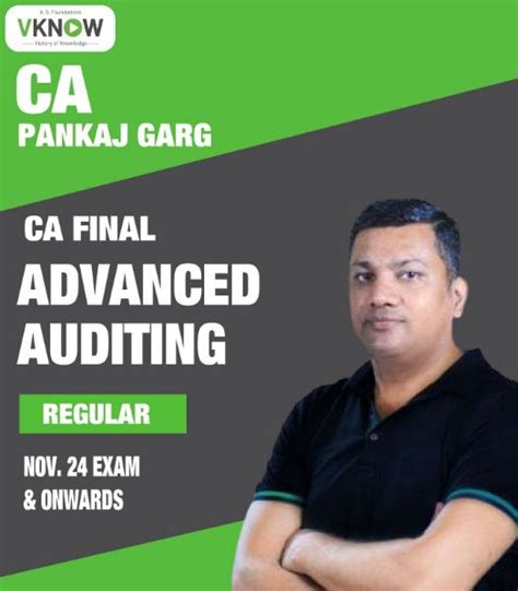 Vknow Ca Final Adv Audit Regular Batch New Syllabus By Ca Pankaj Garg