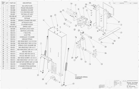 Model 100 Cart Tipper Parts - Diamondback Products