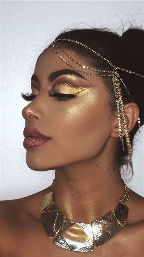 Gold Goddess Makeup Gold Makeup Egyptian Goddess Makeup Gatsby