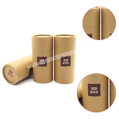 Wholesale Customized Natural Brown Kraft Paper Core Tube Round Tea